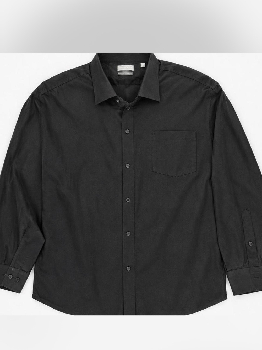 Michael Kors Men's Black Button-Down Dress Shirt